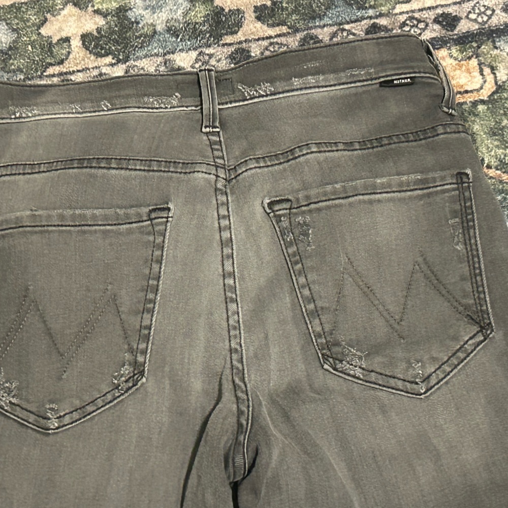 MOTHER Women's Charcoal Skinny Jeans - Picture 4 of 4